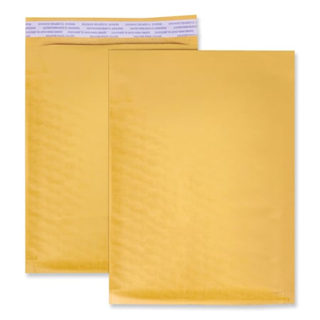 Universal Peel Seal Strip Cushioned Mailer, No 00, Extension Flap, Self-Adhesive Closure, 5 x 10, PK25, 25PK 4275